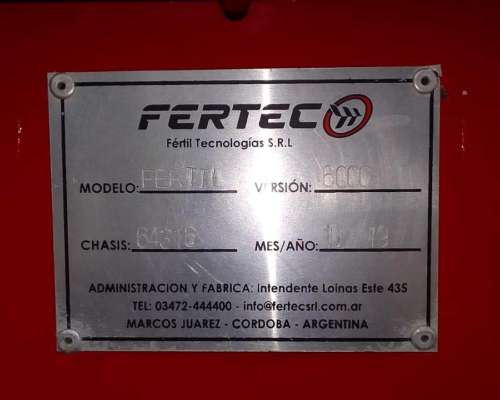 Fertilizadora de Arrastre F 6000 Serie 5