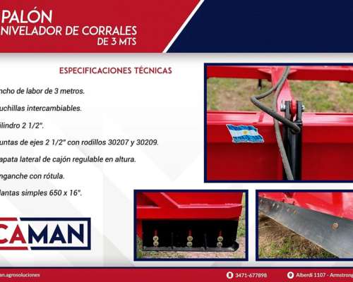 Palon Nivelador Limpia Corrales