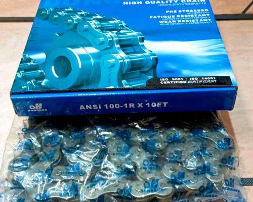 Cadena a Rodillos ASA 100 Simple Marca Donghua