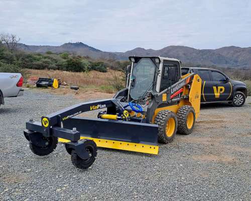 Pala Niveladora con Apoyo - Implemento para Minicargadora