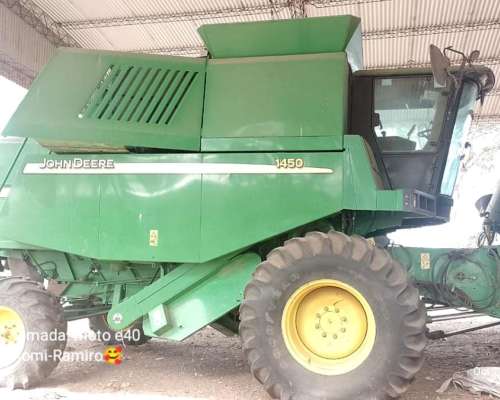 Cosechadora John Deere 1450, 5.000 Hs Motor, con Maicero