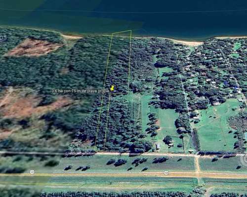 Chacra de 3.7 Ha Sobre Rio Paraná y Sobre Ruta. sin Mejoras.
