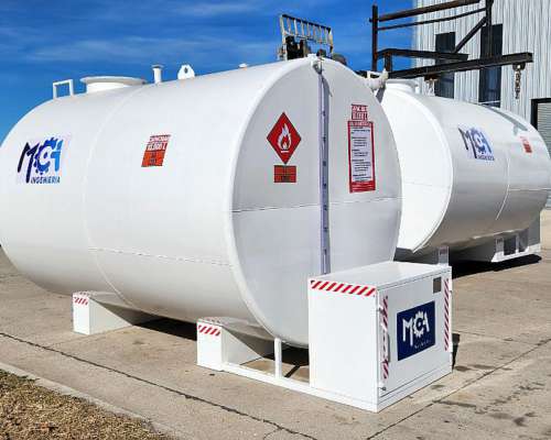 Tanque Horizontal 10.000 Litros con Kit de Carga + Gabinete