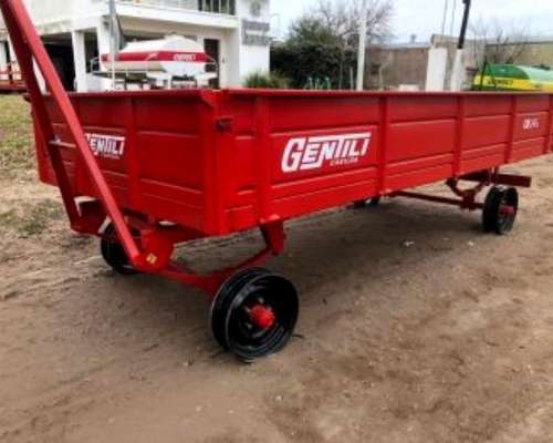 Acoplado Playo 2 Ejes Vuelta Entera Gentili G3 con Barandas