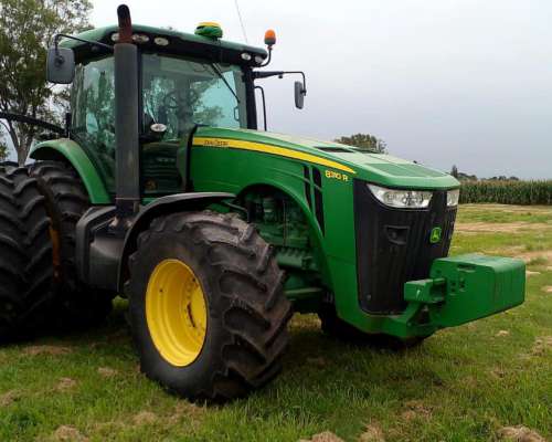 John Deere 8310 R. año 2013. Americano. 7400 HS. Piloto