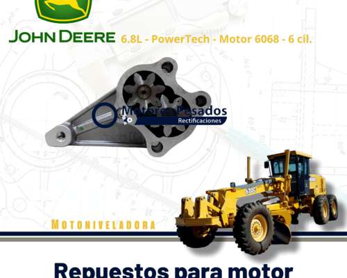 Bomba de Aceite para Maquina Vial con Motor John Deere 6.8l