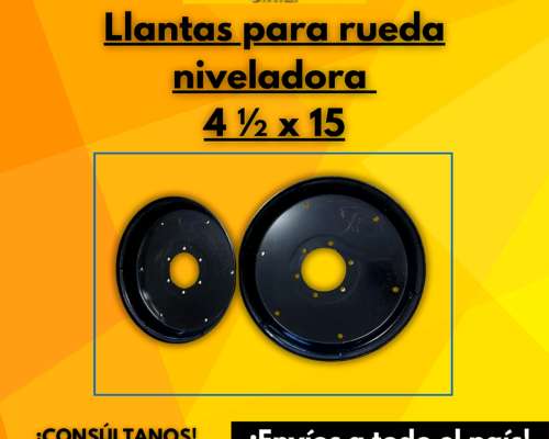 Llantas para Rueda Niveladora Envíos a Todo el País