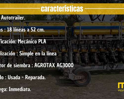 Pla Autotrailer, 18 a 52, Fert. en Linea, C/monitor