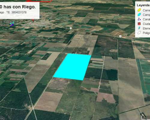 Campo de 250 Has con Riego - Bajó el Precio a U$S 2900