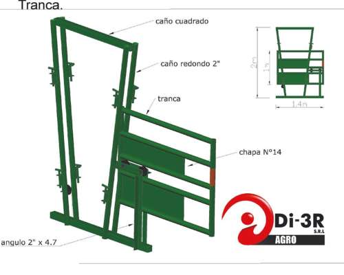 Manga para Ganadería, Robusta, Simple y Totalmente Modular.