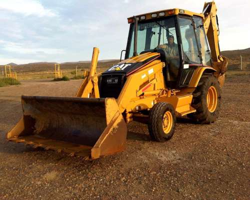 Pala con Retro Caterpillar 416 D