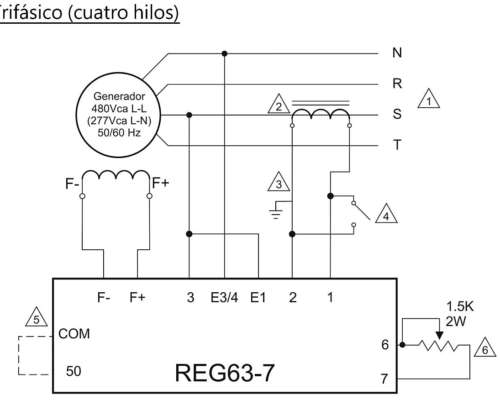 Avr Tension Grupo Electrogeno REG 63-7a Reemplazo Basler