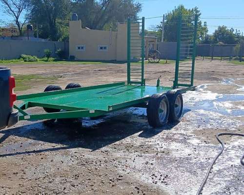 Tráiler Tipo Camilla de Transporte, Remolque