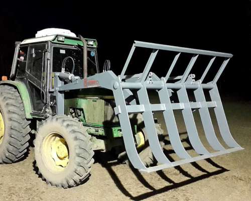 Rastrillo Frontal de Limpieza Adapt. a Cargador Tractor Topa