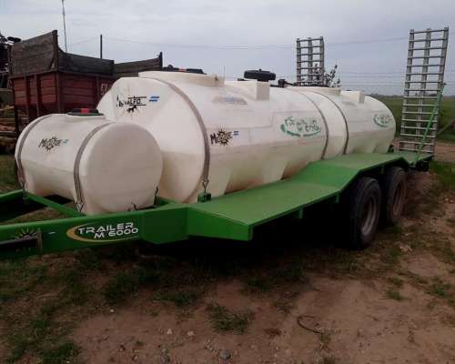 Trailer Metalfor M6000 con 2 Tanques de 3.000 L + Tanq. 400l