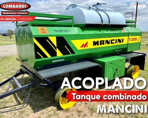 Acoplado Tanque Combinado Mancini 3000lts - Disponible