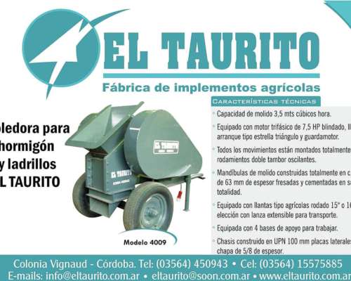 Moledora de Hormigon y Ladrillos