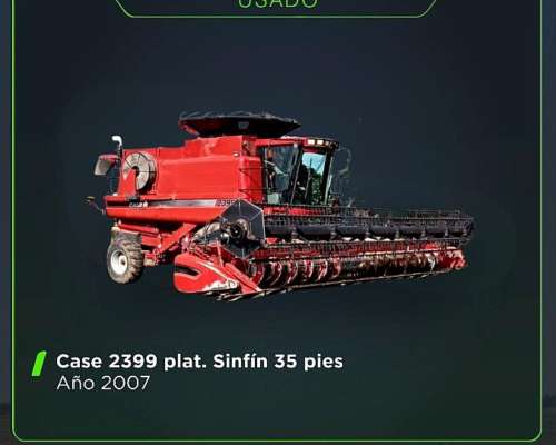 Cosechadora Case 2399 año 2007