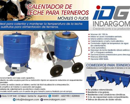 Calentador Pasteurizador de Leche para Terneros