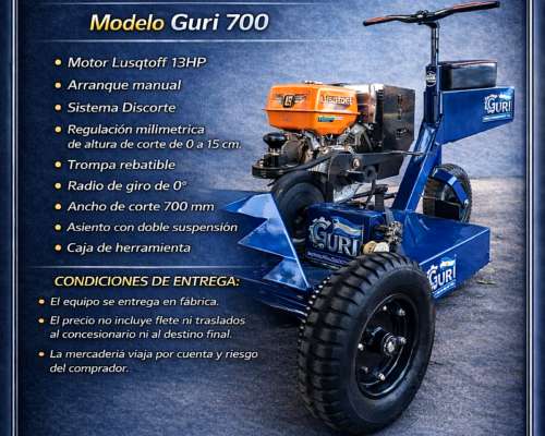 Motodesmalezadora Guri G700
