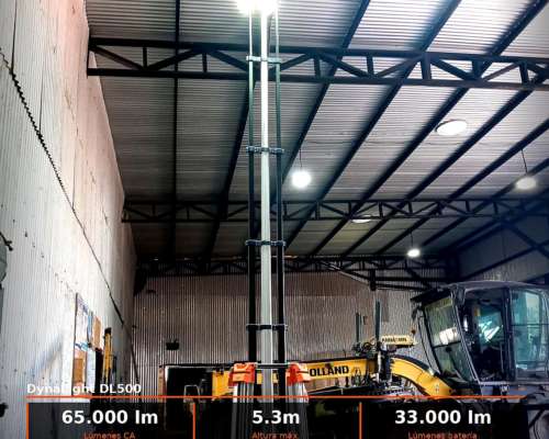 Torre Iluminación LED Batería Litio 65000lm Dynalight DL500