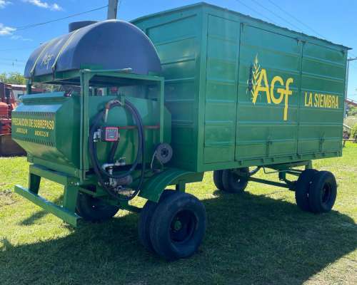 Acoplado Taller con Tanque GAS OIL 1000 Lts Bomba y Caudalim